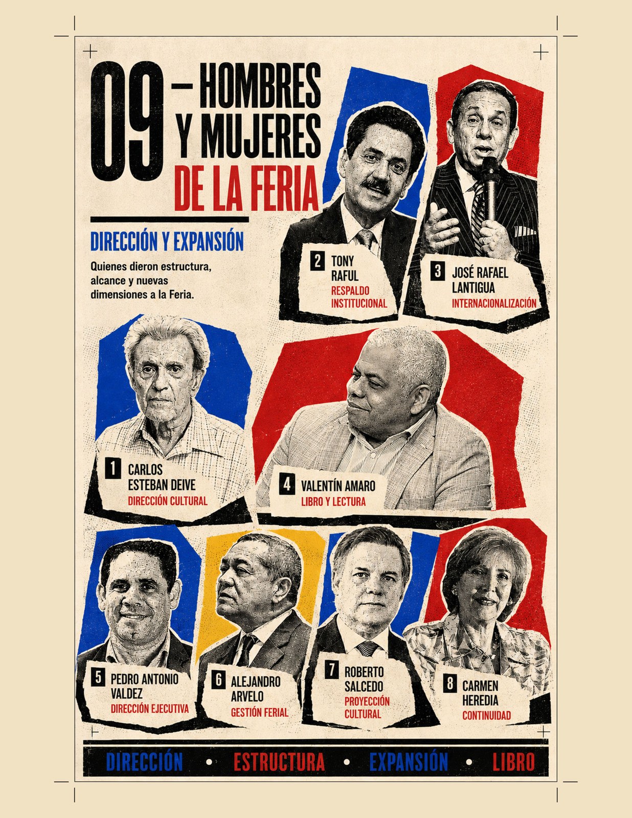 Cartel 09: Hombres y mujeres de la Feria — dirección y expansión